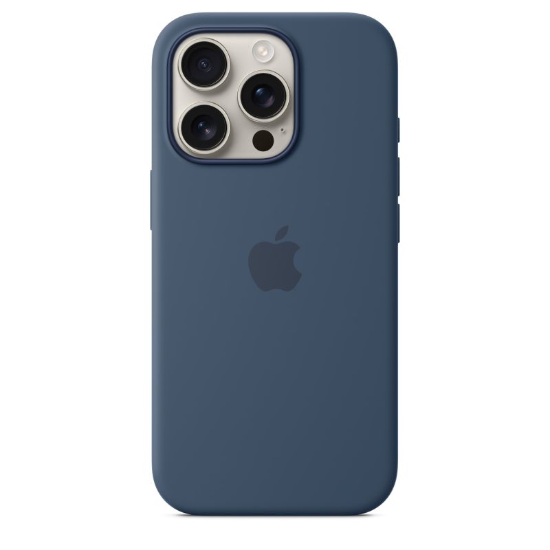 Apple Silicone Case με MagSafe για το iPhone 16 (Denim)