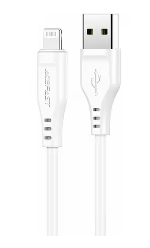 Καλώδιο USB-A σε Lightning Braided 2.4A Apple Certified MFI 1.2m - Λευκό