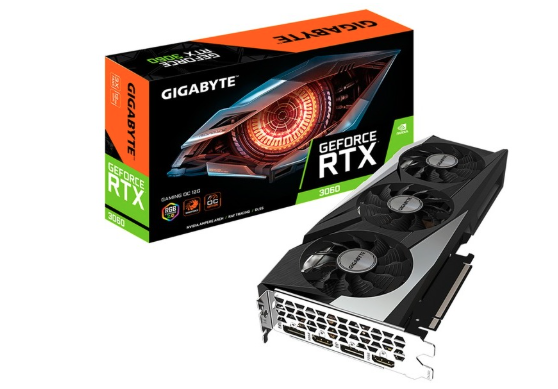 Κάρτα Γραφικών (VGA) Nvidia Gigabyte GeForce RTX 3060 Gaming OC (12GB, GDDR6, 192bit)