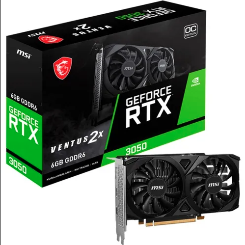 Κάρτα Γραφικών NVIDIA MSI RTX 3050 VENTUS 2X E 6G OC